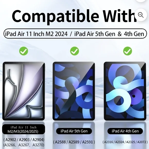 Light Blue Tablet Case with Keyboard - Picture 2 of 5